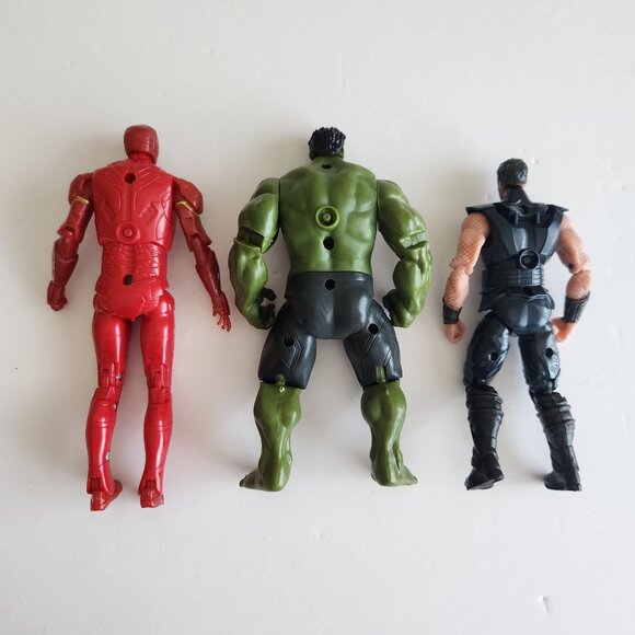 Marvel Avengers Action Figures Set Of 3 - Iron Man Hulk & Thor - missing lights - Picture 9 of 16